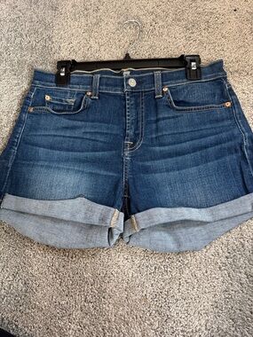 7 For All Mankind Jean Shorts Size 28